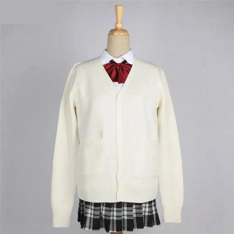 

10 Colors Japanese Style Women Jk School Uniform Japan Preppy Style Lovely Sweater Knitwear Korea School Girls Casual Cardigans