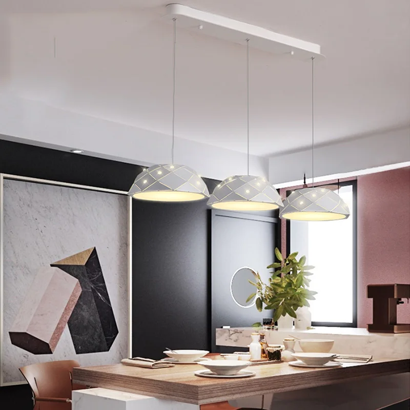 Алюминиевая полукруглая Простая Современная креативная светодиодная Люстра для