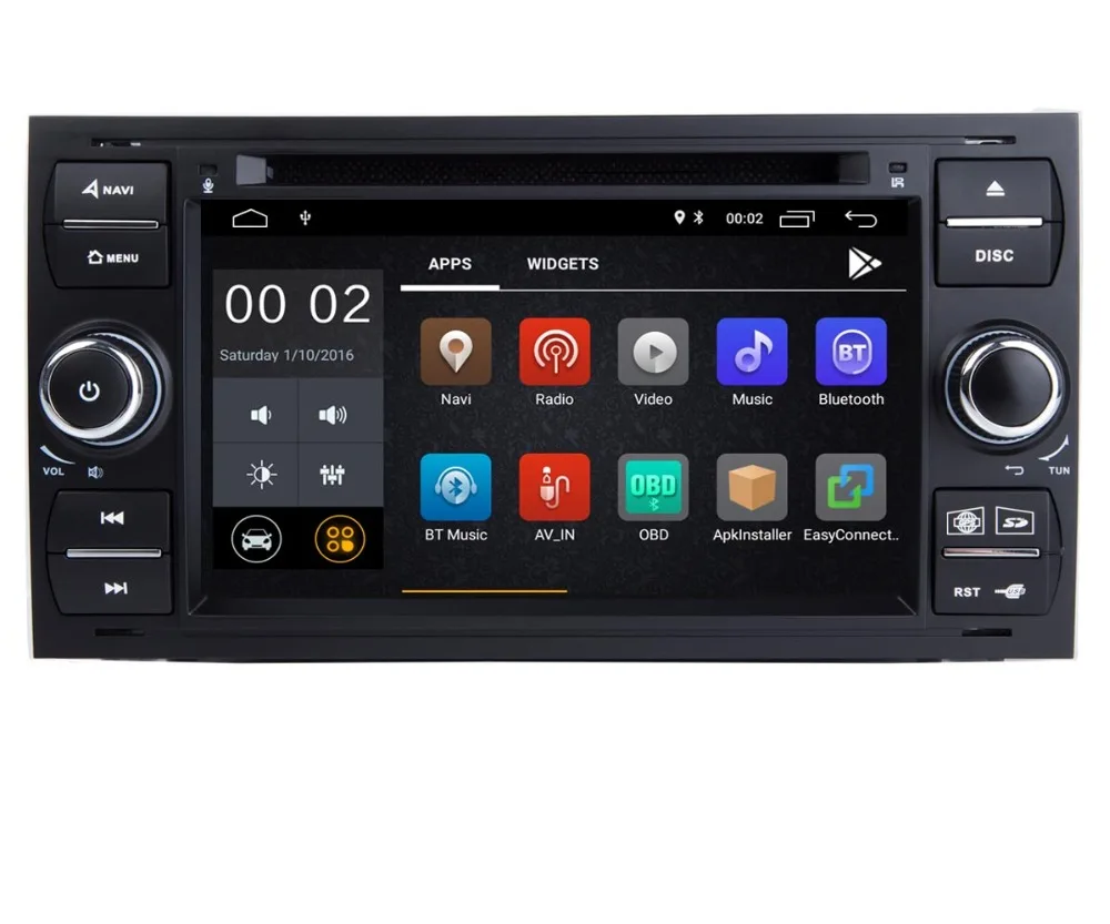 Автомобильный мультимедийный плеер Android 9 gps Авторадио 2 Din 7 дюймов для Ford Mondeo Focus Transit C-MAX S-MAX Fiesta автомобильный dvd-плеер