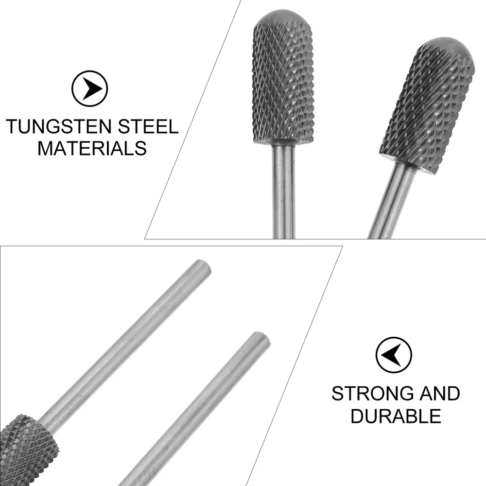 

3Pcs Nail Manicure Nail File Bits Tools for Acrylic Nails Polish Removal