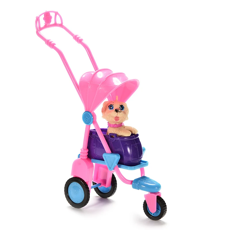 1 Набор Новый кукольный домик декор мини собачка с коляской для кукол аксессуары