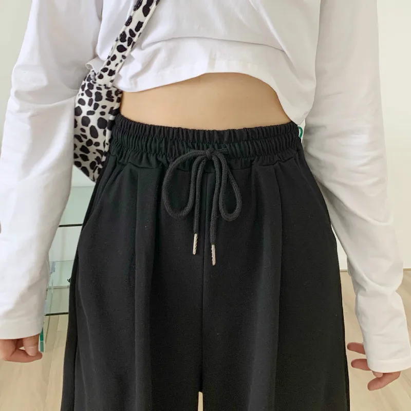 

NEW Pants Women Jogging Loose Unisex Beam Feet Elastic Waistband Summer Ins Casual Trousers NEW Arrival Kpop Ulzzang Female Stra