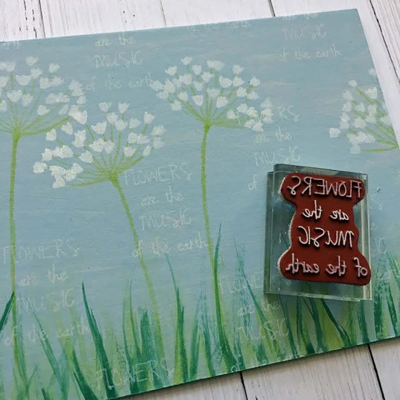 Новинка 2021 прозрачные штампы в стиле ретро с растениями и хризантемой для