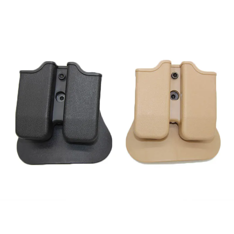 

9mm IMI Magazine Pouches for Glock 17 19 Beretta M9 92 Colt 1911 Airsoft Tactical Hunting Holster Double Dual Magazine Mag Pouch