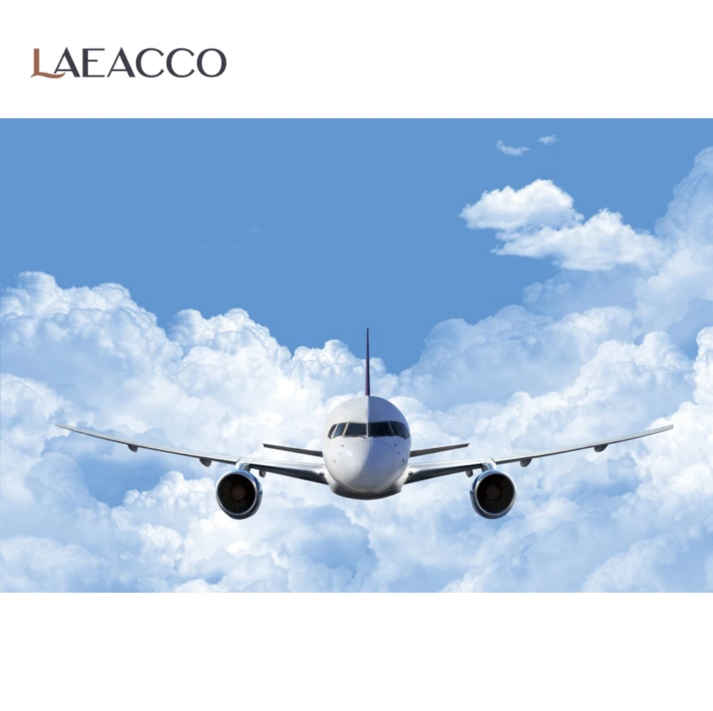 Laeacco фото Фоны голубое небо облака Детские комплекты одежды с изображением