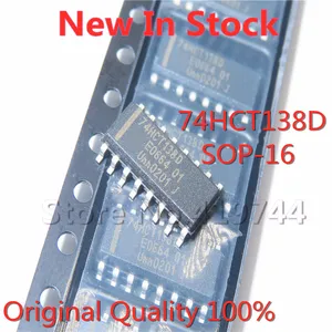 10PCS/LOT 74HCT138D 74HCT138DR SMD SOP-16 3.9MM logic chip In Stock NEW original IC