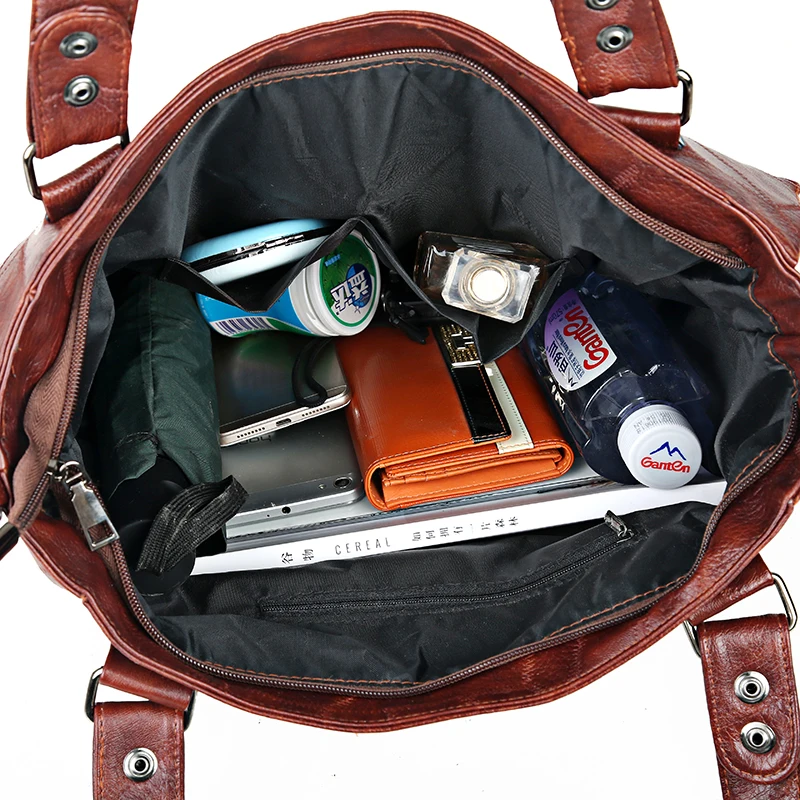 

Retro Thread Ladies Hand Bags Large Capacity Tote Shoulder Bags Women Travel Crossbody Handbag Female New