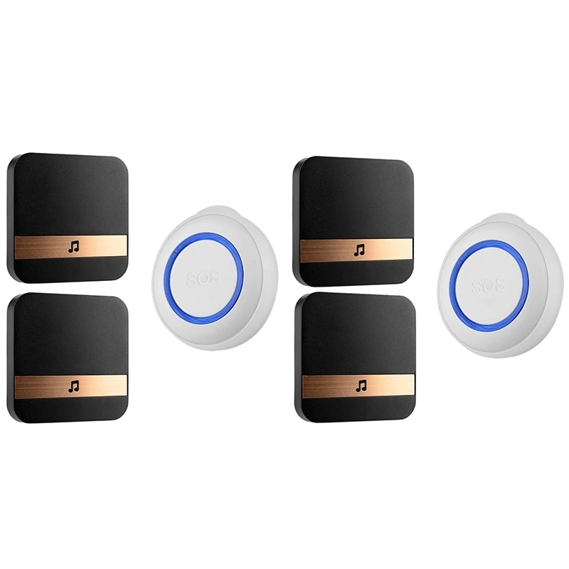 

Кнопка SOS с Wi-Fi, звонок с одной кнопкой для помощи, беспроводной дверной звонок, звонок для помощи, комплект сигнализации с расстоянием 15-20 м