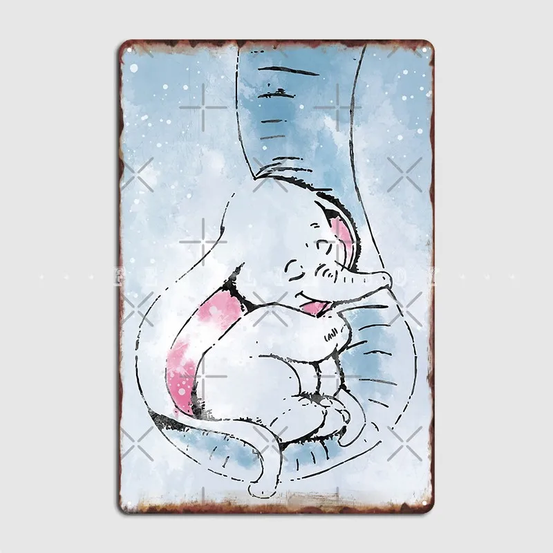 

Металлический знак Дамбо и его мама, стена, паб, клуб, бар, индивидуальные пластины, жестяной знак, плакат