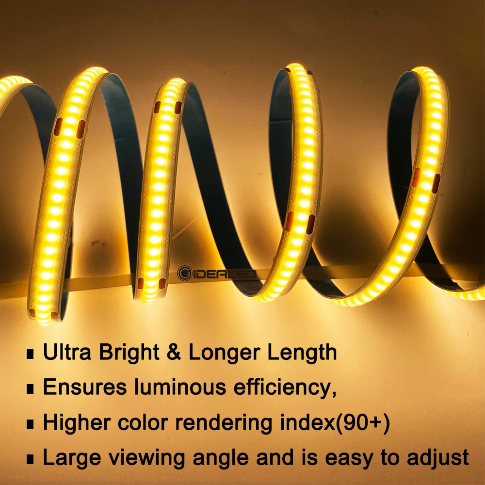 COB Led Stirp Light s 8 мм гибкий Ночной светильник 12 В/24 В постоянного тока декоративная