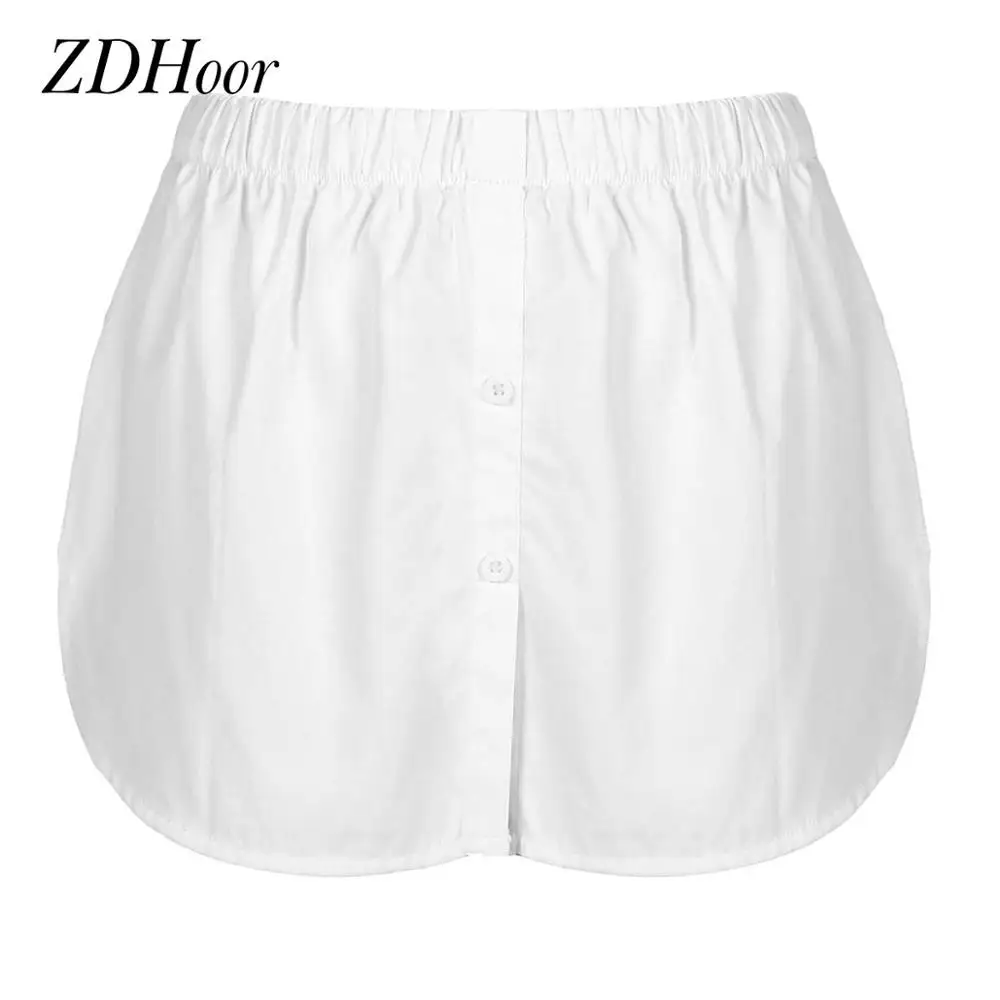 

Femme Fake Shirt Hem Spring Autumn Curved Waist Skirt Slips Fashion Detachable A-Line Underskirt DIY Women Garments Accessories