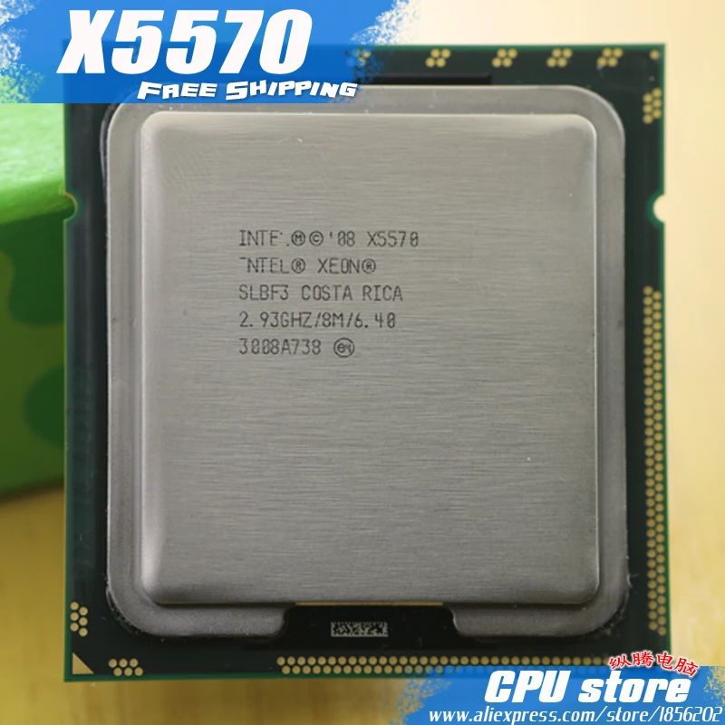 Процессор Intel Xeon X5570 cpu/2 93 ГГц/LGA1366/8 Мб кэш L3/четырехъядерный/серверный cpu Рабочая