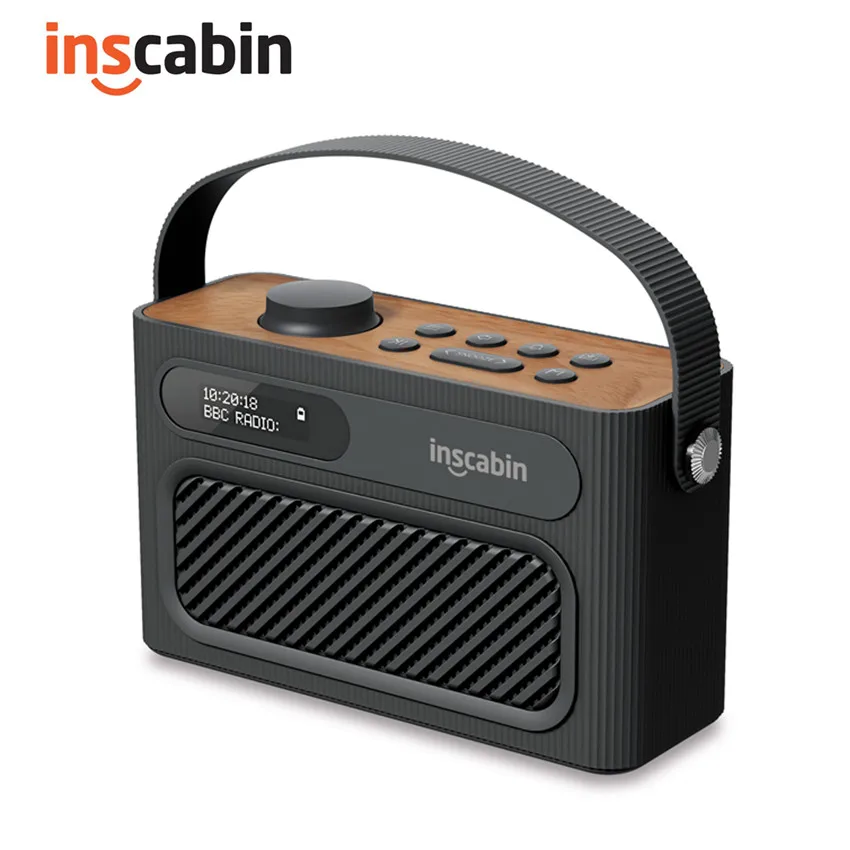 Inscabin M60 Stereo DAB Radio Portable Wireless Speaker with Bluetooth, FM/Beautiful design/Rechargable Battery