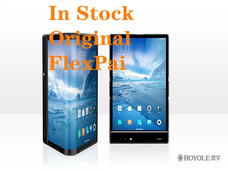 ОригинальныйскладноймобильныйтелефонRoyole FlexPai 7," гибкий AMOLED экран 8 ГБ+ 256 ГБ Snapdragon 855 Android 9,0 смартфон