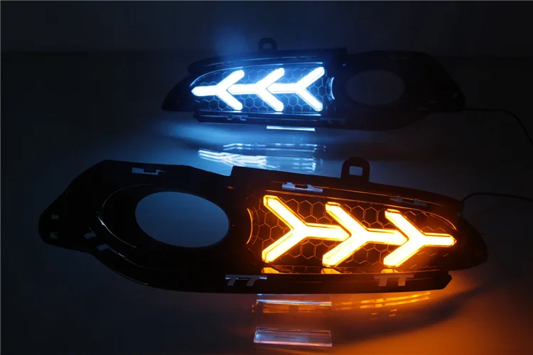 Противотуманные фары 2 шт. для Honda HR-V HRV Vezel 2014 2015 2016 2017 2018 DRL дневные ходовые огни с