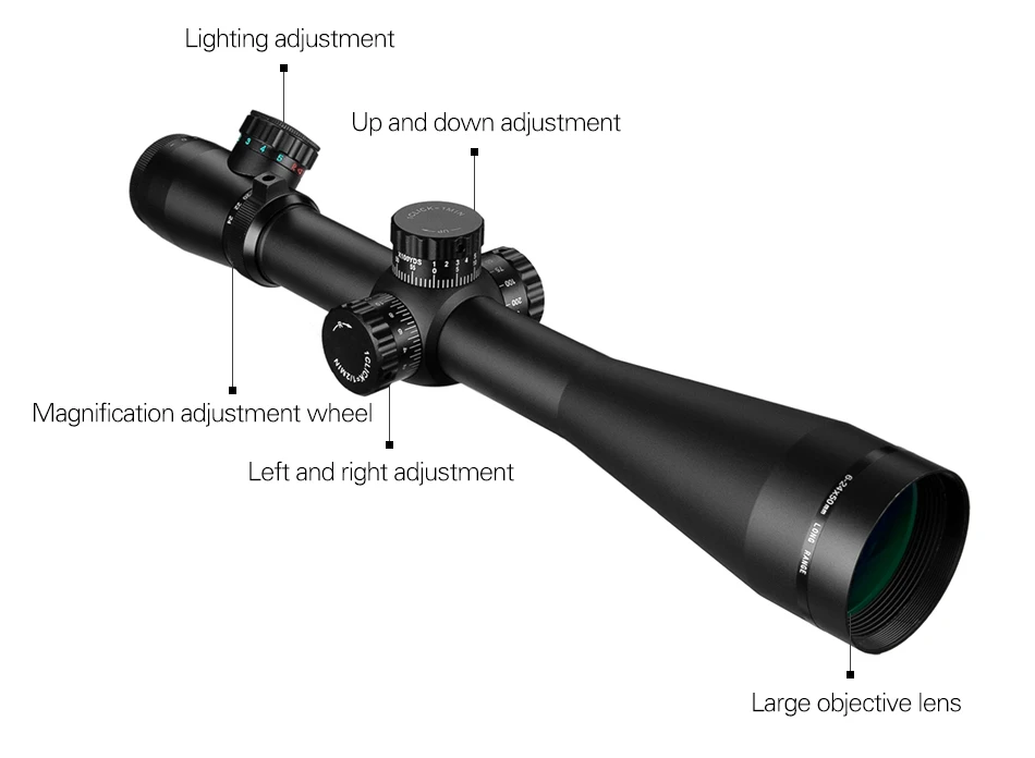 6-24x50 M3 riflescope тактический оптический прицел снайперской винтовки охотничьи винтовки дальности страйкбол прицел