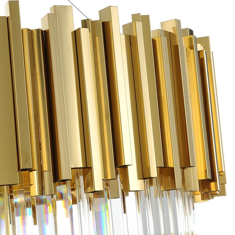 

New luxury crystal chandelier lighting modern lamp for living room dinning room gold kristallen kroonluchter LED lights