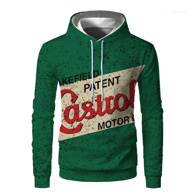 

Men's hoodie green round neck long sleeve 3D digital printing urban trend standard size 2021 new all-match sweater