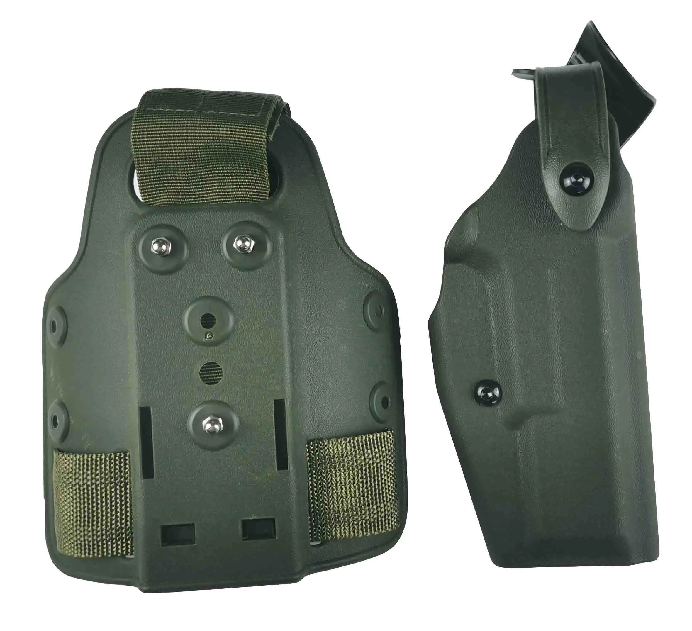 green Airsoft Safarilands пистолет Glock17 19 22 23 31 Ремень Кобуры вспышка светильник для правой руки использовать ножной кобура светильник подшипник glock кобура - Цвет: green