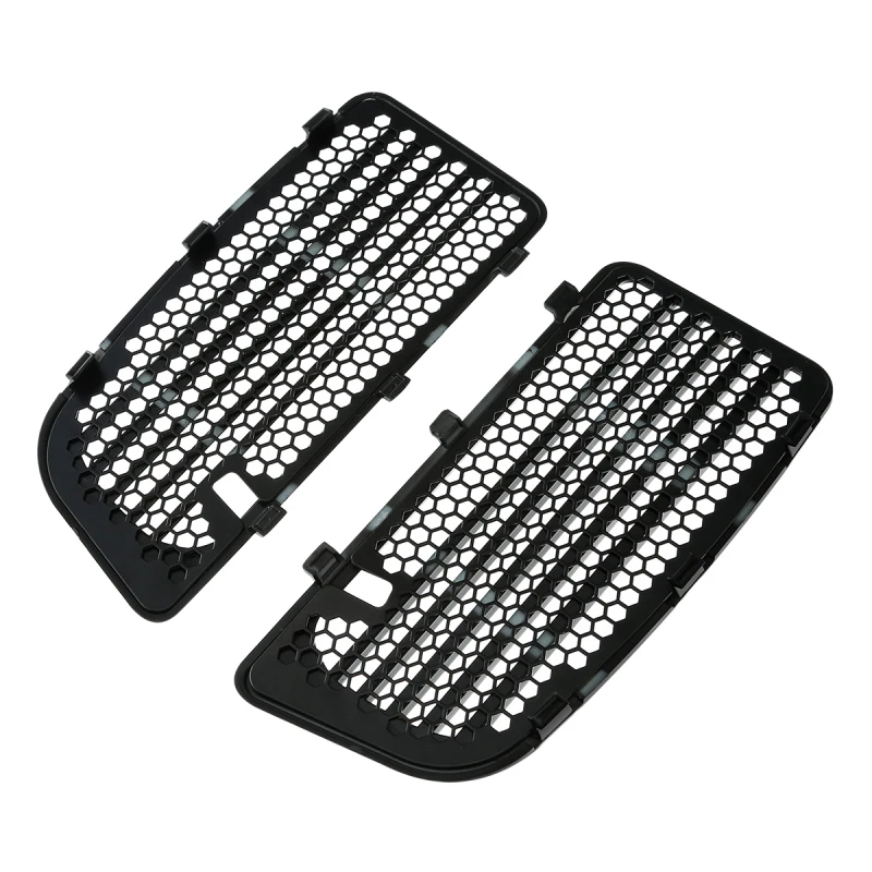 Черный/хромированный ABS радиатор нижняя обтекатель с двойным охлаждением для