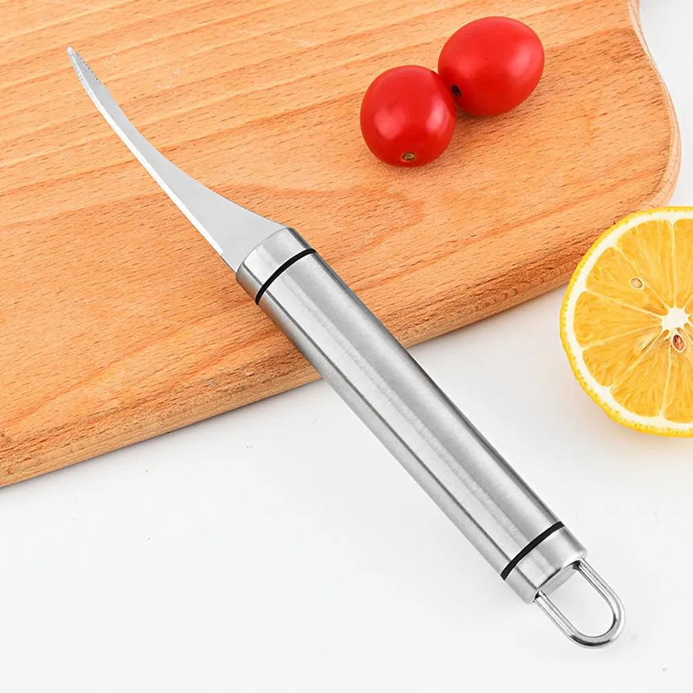 Нож для креветок из нержавеющей стали нож чистки рыбы резки кишечника с открытой