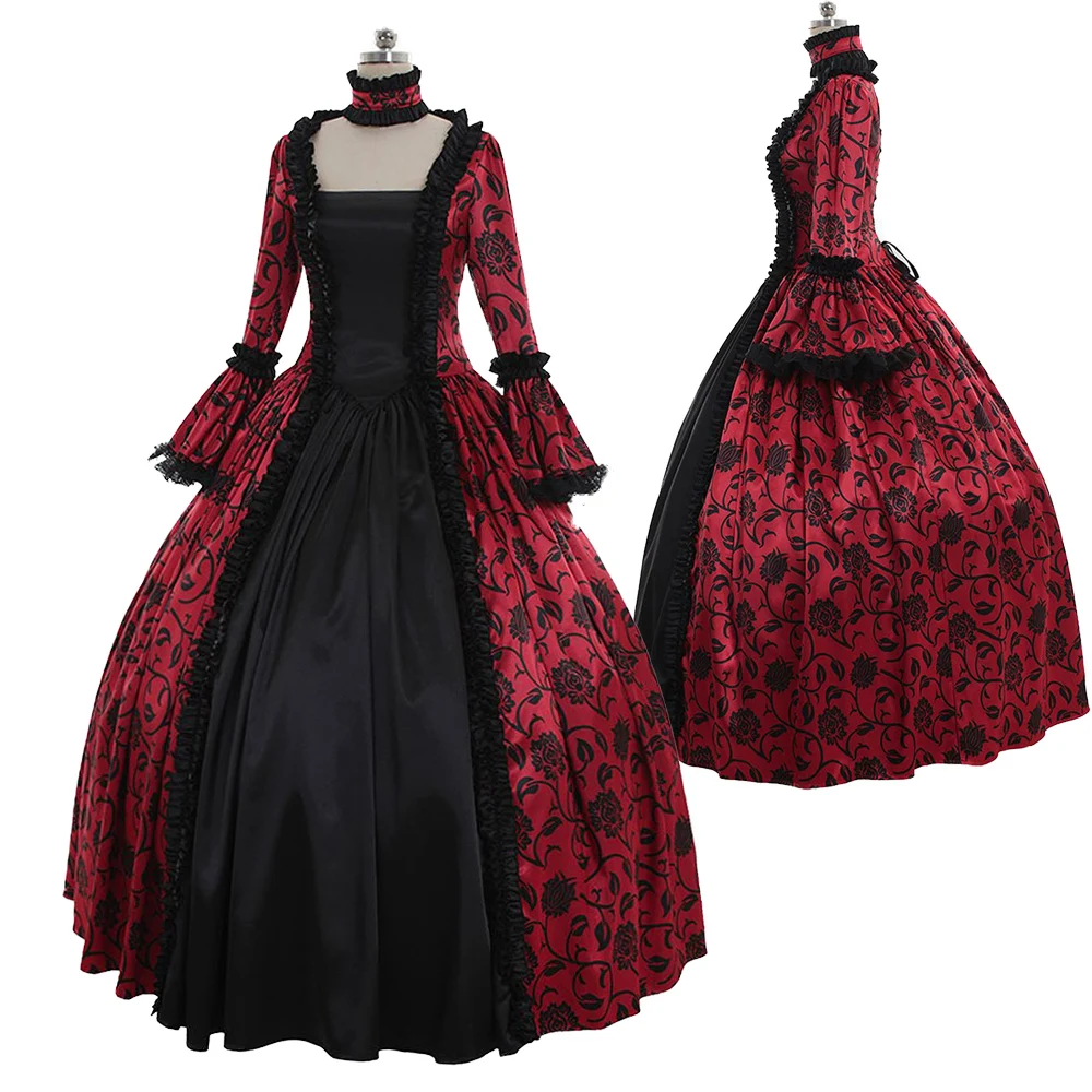 Женское винтажное платье в викторианском стиле элегантное бальное составного