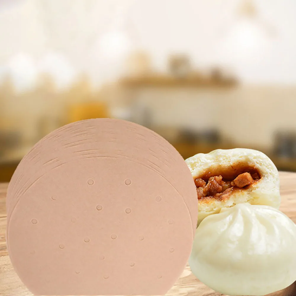 100 шт 8 дюймов бумажная корзина для пароварки бамбуковые вкладыши кухонные