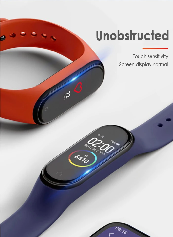 Защитная пленка HD для Xiaomi Mi Band 4 1 шт. защитная против отпечатков пальцев умного