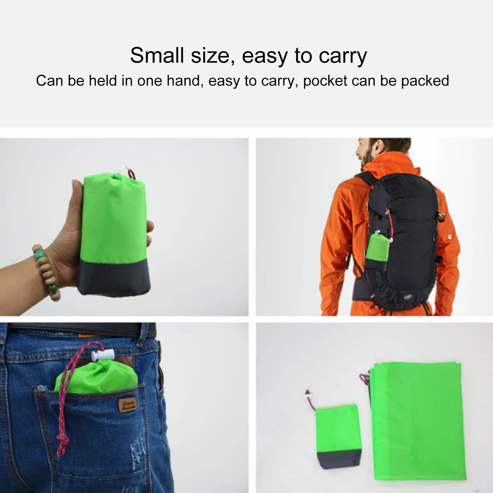 

Waterproof Pocket Beach Blanket Folding Camping Mat Mattress Portable Lightweight Mat Outdoor Picnic Mat Sand Beach Mats Pad