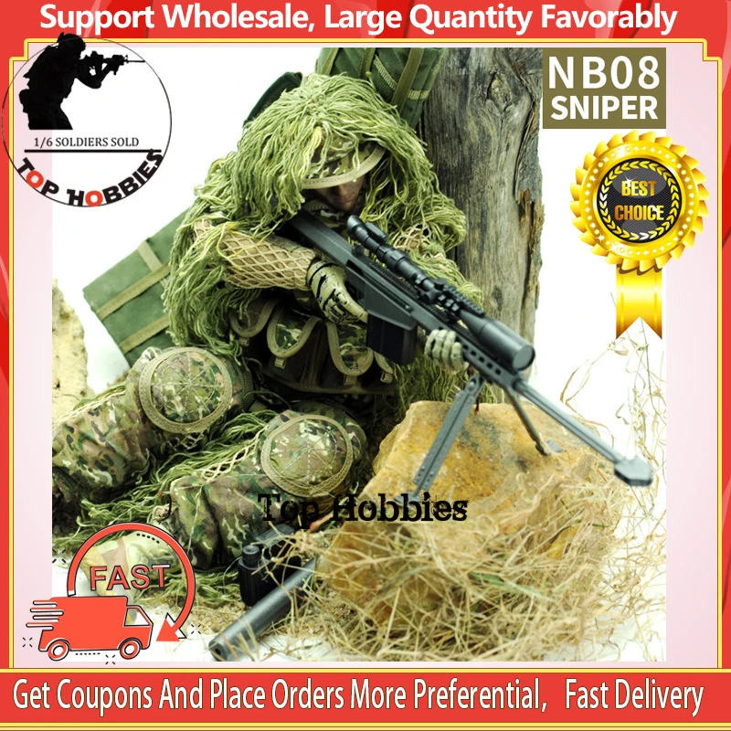 

1/6 Scale Military Set Uniform Combat Super Flexible 30CM Doll Jungle Sniper Soldier 12Inch Action Figure Model Army Soldier Toy