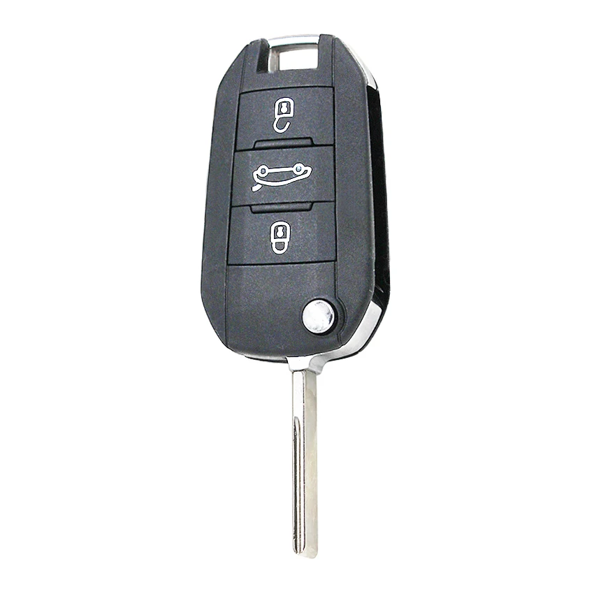 3 кнопки складной дистанционный ключ для автомобиля 433 МГц PCF7941 ID46 чип HU83 Uncut Blade