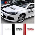 Чехлы для капота автомобиля наклейки WRC полоса виниловая Спортивная Наклейка для Volkswagen VW Polo 6r 9n golf 7 6 5 4 caddy t4 Passat B8 B7 B6