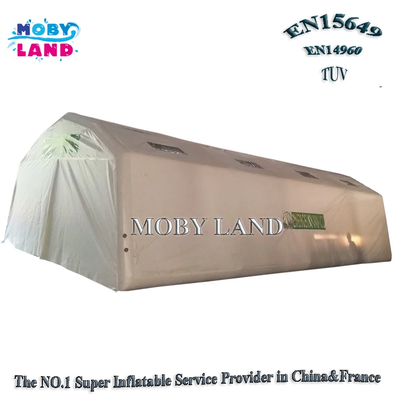 

Customized Portable Isolation Emergency Shelter White Giant Inflatable Medical Tent For Sale