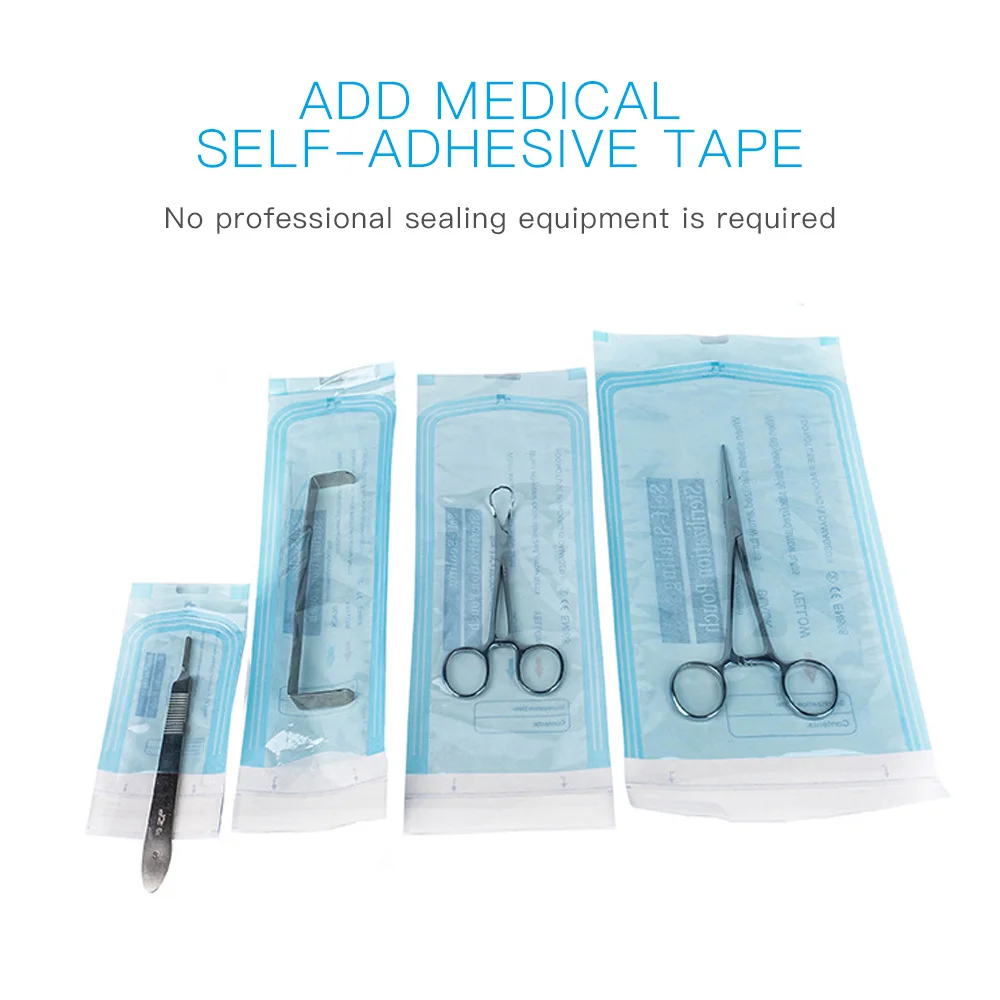 Самозапечатывающиеся мешочки для стерилизации татуировок сумка 4 размера