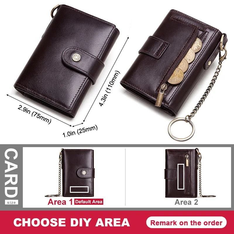 GZCZ Rfid 2020 модный держатель для кредитных карт мужской кожаный деловой кошелек