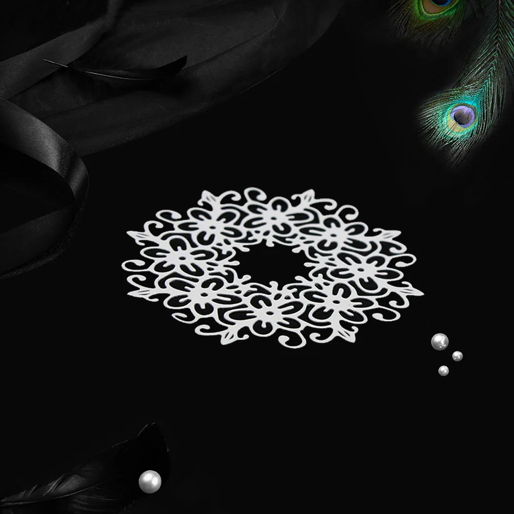 DIY круги кружева альбом декор лезвие трафарет металла резки штампы Тиснение