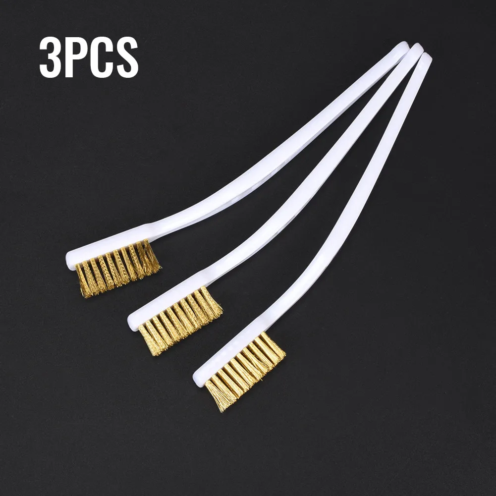 

Kit Wire Brush Paint Cleaning Plastic Handle Set Tool Toothbrush Cleaner