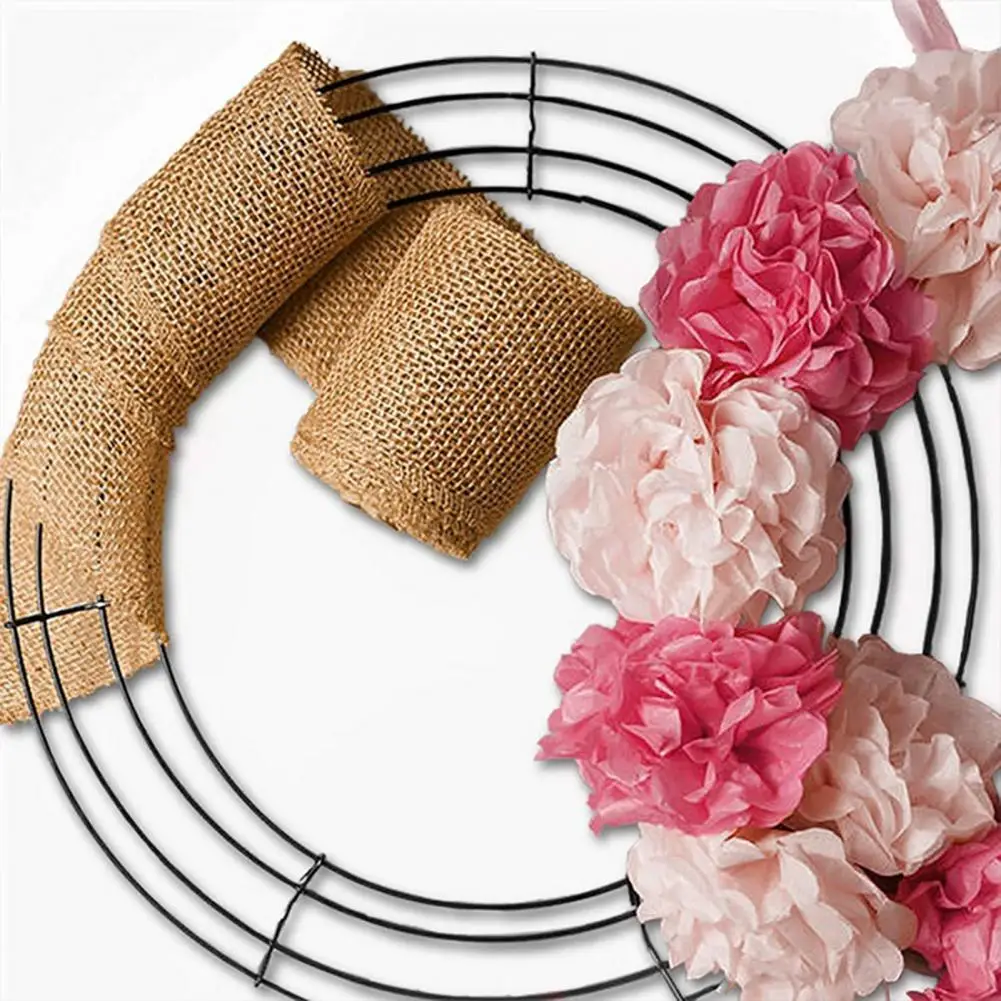 

60% Dropshipping!!Wall-mounted metal anti-rust wreath frame wire wreath form for home decor