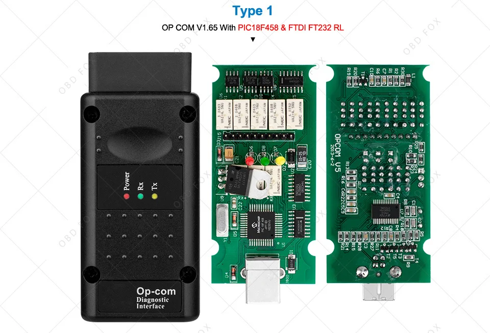 Op com V1.65 V1.78 V1.99 с PIC18F458 FTDI op-com OBD2 автоматический диагностический инструмент для Opel OPCOM шина сети локальных контроллеров V1.7 может быть обновление вспышки