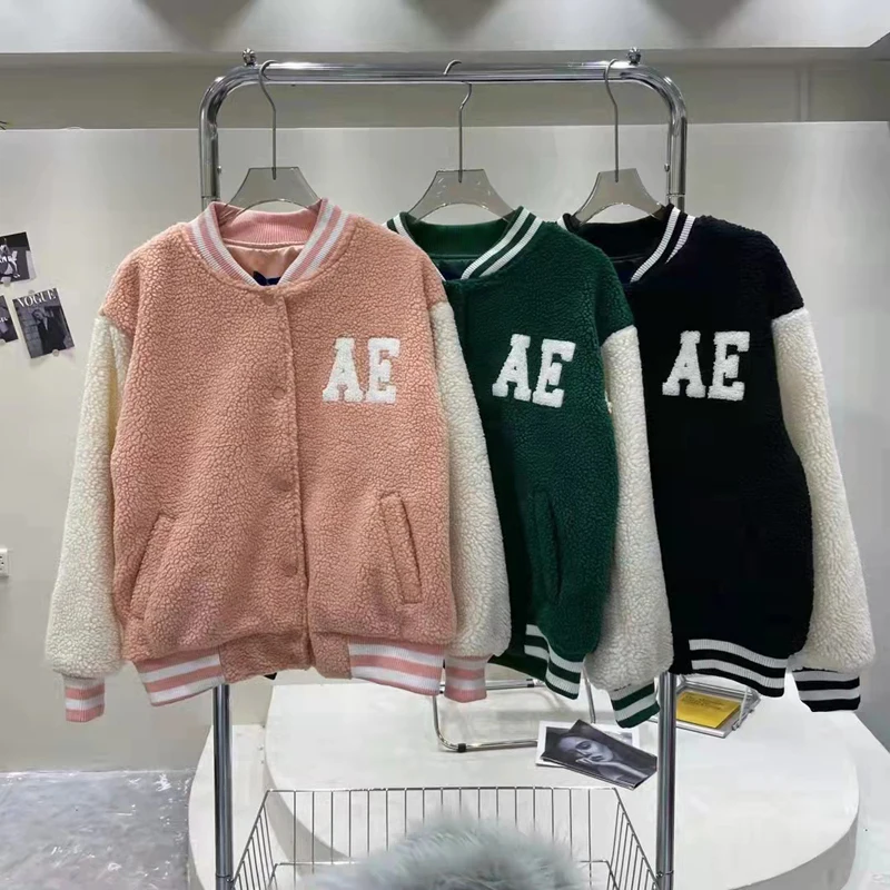 

ADER ERROR Lamb Wool Varsity Jacket Thick Patckwork Hoodie Men Women High Quality Towl Embroidery ADER Logo Coat Winter Outwear