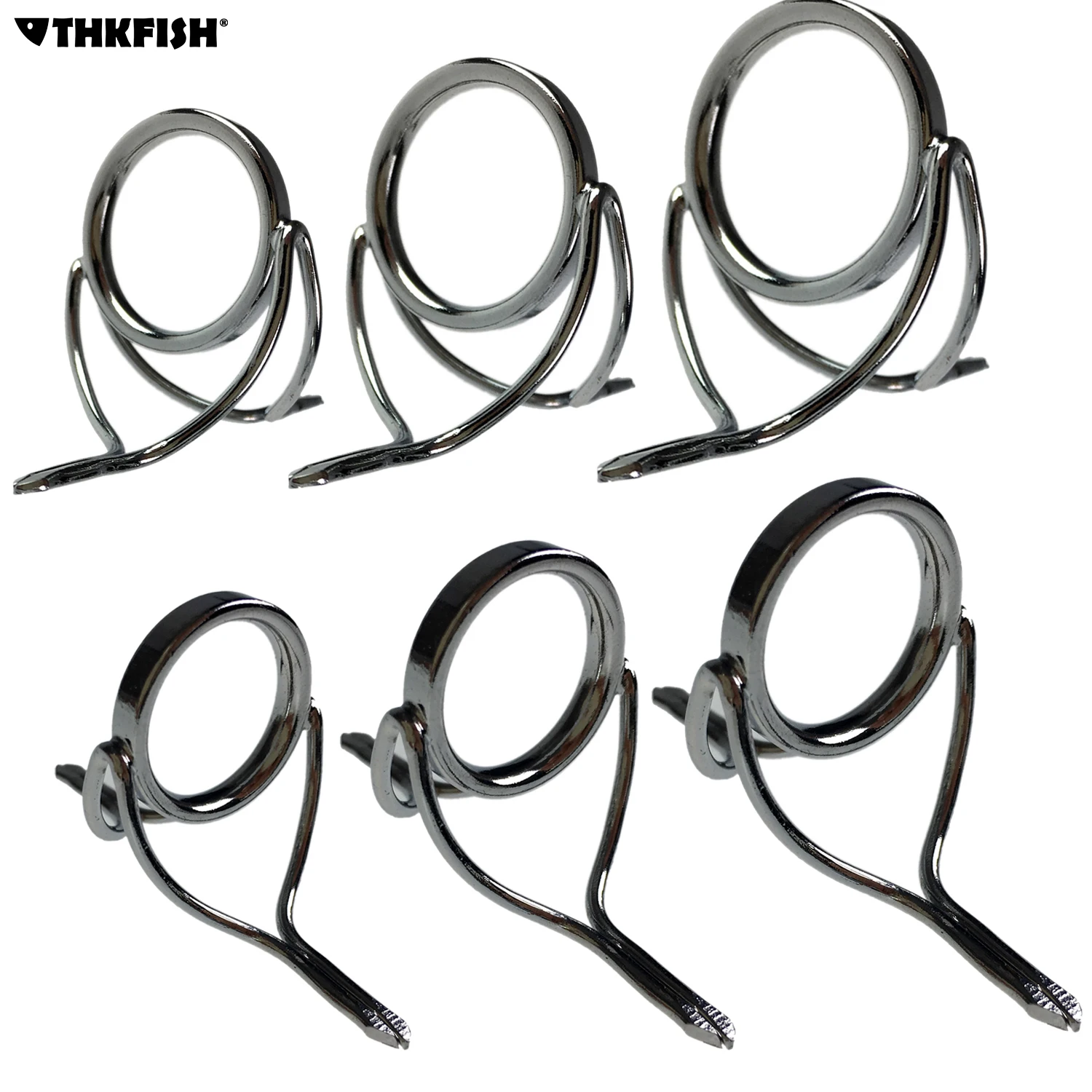 6 шт спиннинговая Удочка направляющие серебро интегрированы все