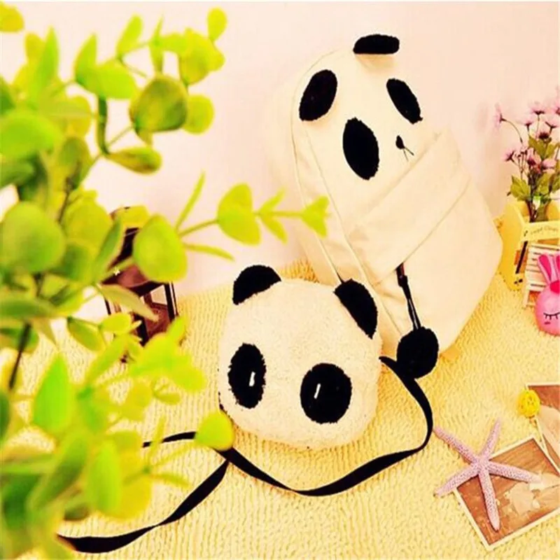 Новинка 2020 модный стиль портфель с пандой рюкзак на плечо сумка для книг милые