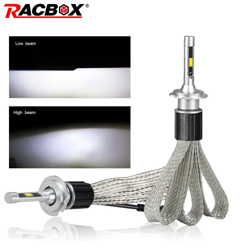 H1 светодиодная лампа H4 led H7 H11 HB4 H3 HB3 Авто S2 Автомобильные фары 72 Вт 8000LM