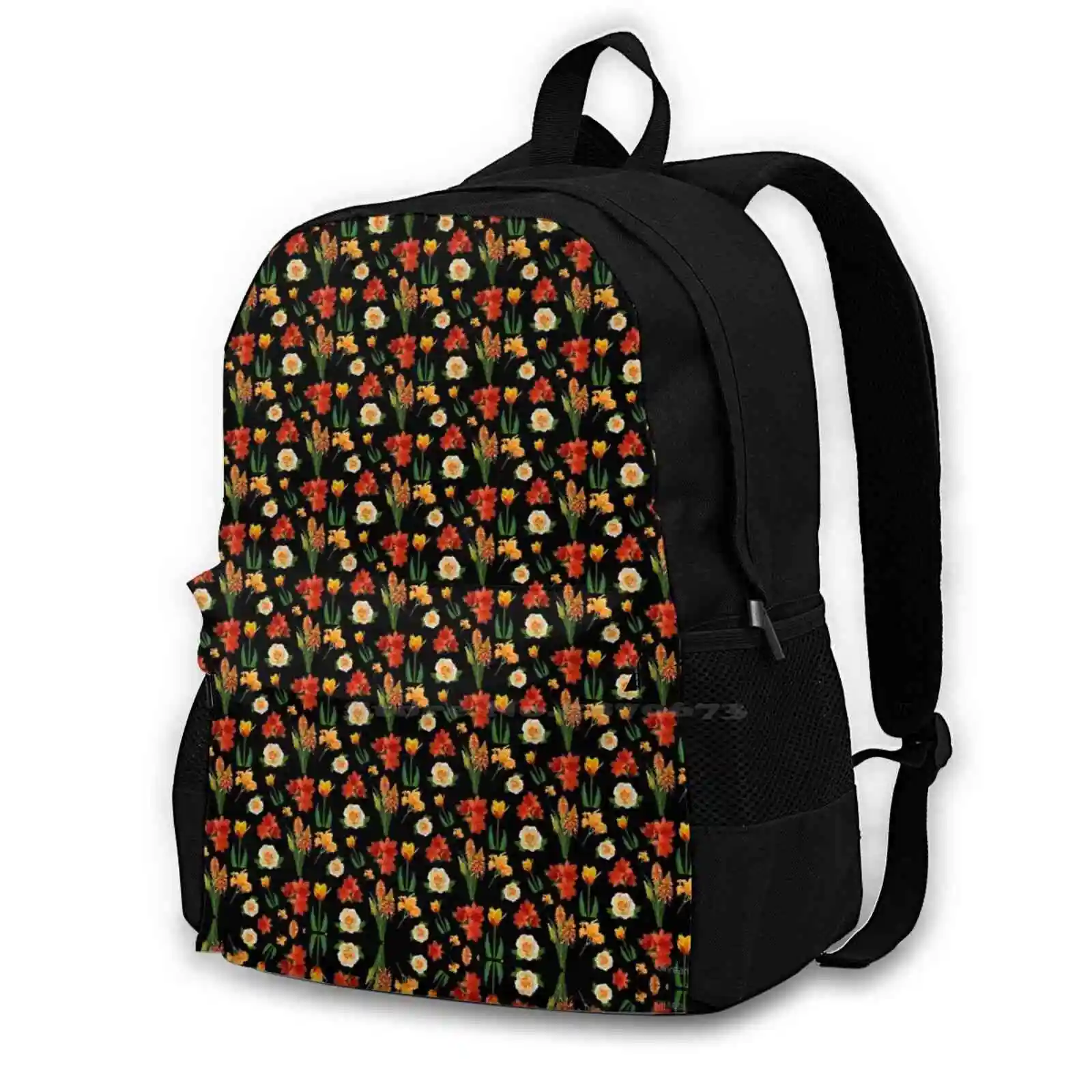 

Pretty Orange Flower Collage - Perfect For Bullet Journals Rucksack Knapsack Storage Bag Backpack Flower Flowers Journaling