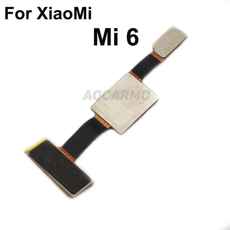 Aocarmo для XiaoMi 6 mi mi6 кнопка Home Touch ID датчик отпечатков пальцев гибкий кабель запасная