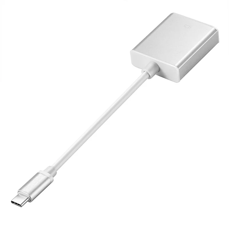 Usb C 3 1 Type к Vga монитору проектор видеокабель конвертер адаптер Hd серебристый |