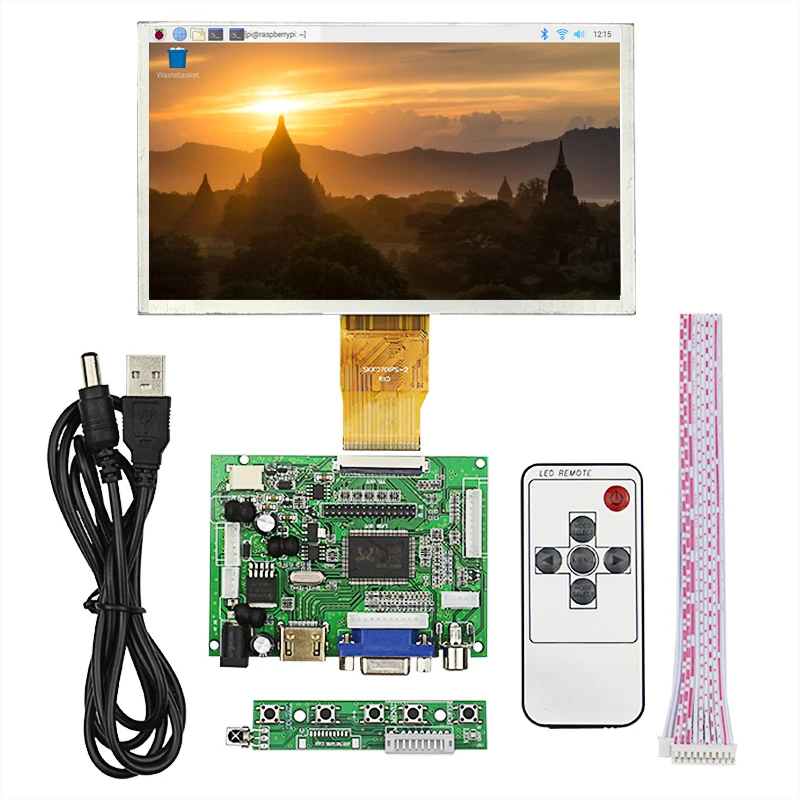 7 дюймов Raspberry Pi 4 Модель B ЖК дисплей на тонкопленочных транзисторах