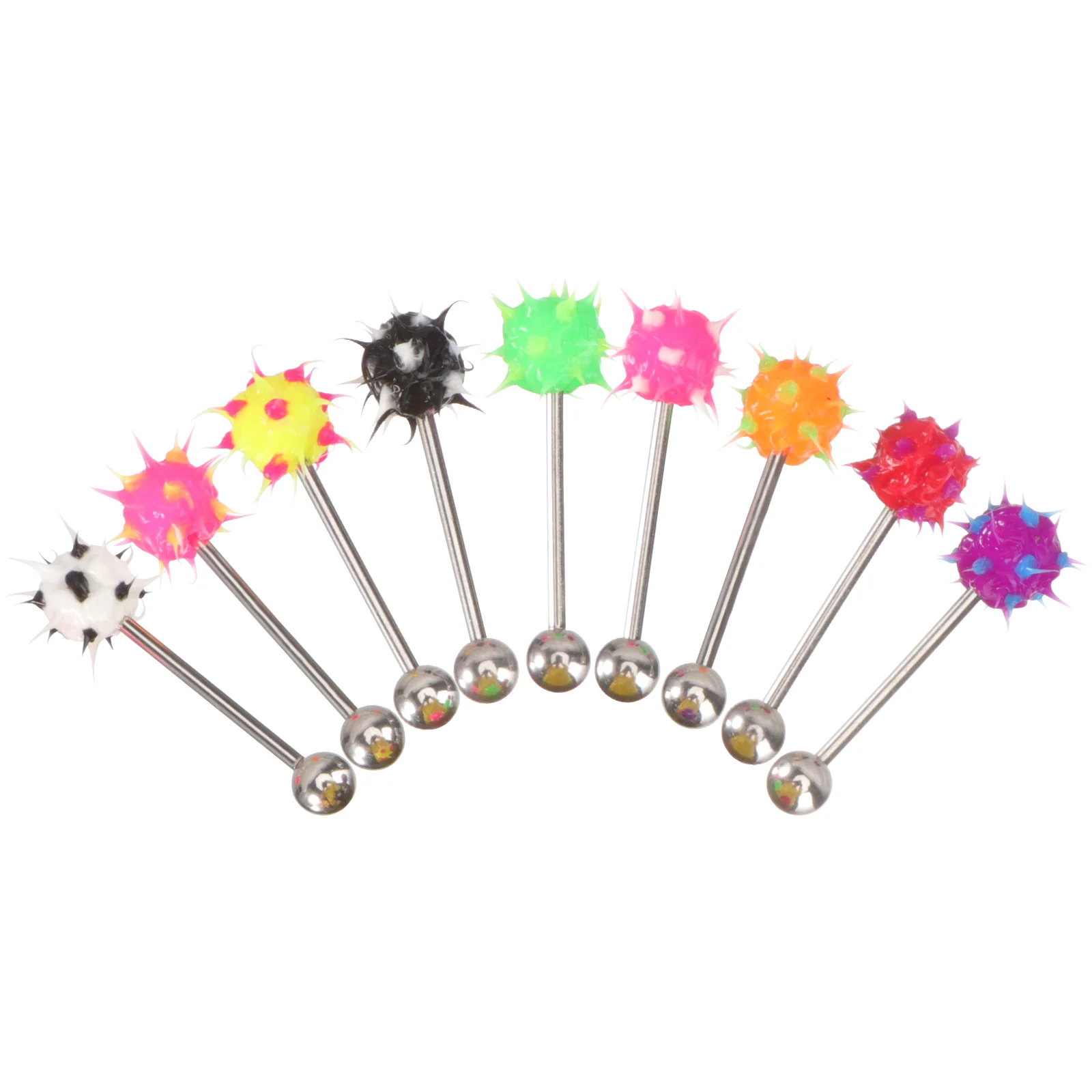 

9pcs Tongue Creative Fashionable Tongue Studs Jewelry