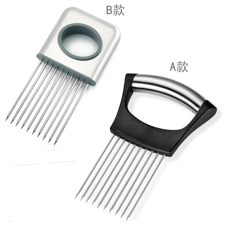 Луковая игла из нержавеющей стали вставка для лука инструмент нарезки фруктов и