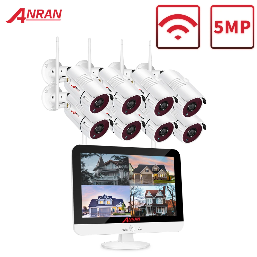 Фото Система камер домашней безопасности ANRAN 1920P комплект видеонаблюдения 8-канальный